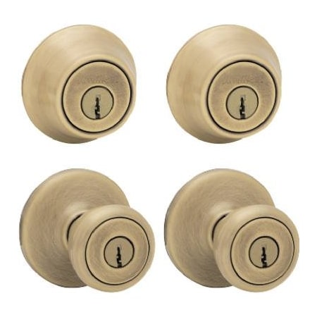 Kwikset AB Tylo Combo Lockset 242T 5 CP K2